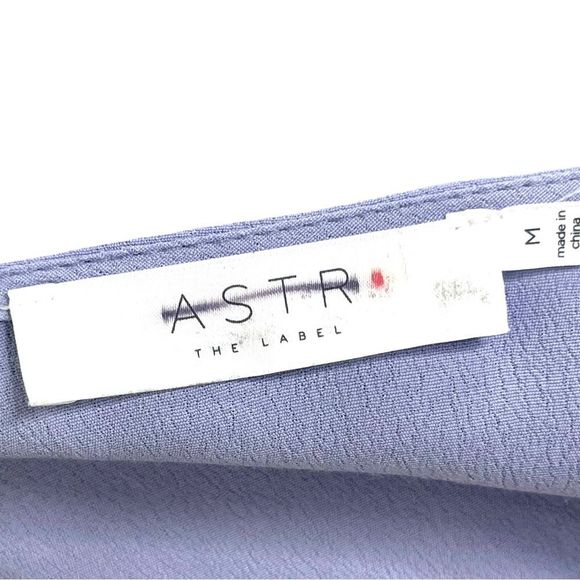 ASTR the Label Lilac wrap dress with short flutter crochet sleeves, M, EUC - Picture 14 of 15